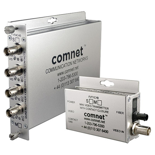 Comnet Remote Four-Channel Ethernet-over-COAX Extender with 30W PSE PoE+ - CLRFE4POEC