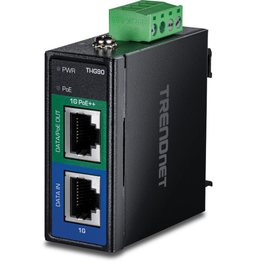 Comnet Industrial 90W 10G bt compliant Power over Ethernet Injector - CN1IPSBT-DC