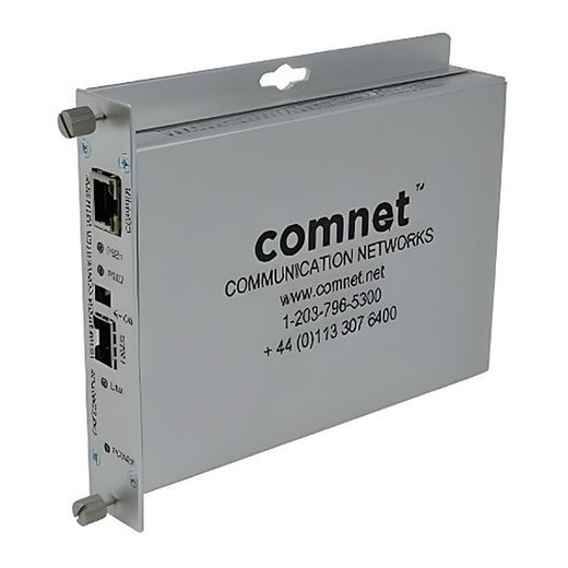 Comnet 100Mbps Media Converter Power Over Ethernet 48V POE Power Supply Included - CNFE2MCPOE