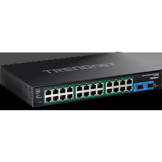 Comnet Hardened Industrial 26-Port Gigabit Industrial Managed Ethernet Switch - CNGE26FX2TX24MSPOE2