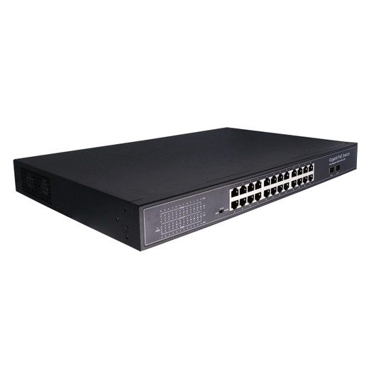 Comnet 26 Port GE Managed Switch 2SFP 24TX **WHILE Supplies LAST** - CWGE26FX2TX24MSPOE