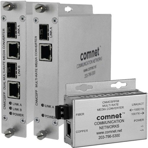 Comnet Commercial Grade 1000Mbps Media Converter SFP Sold Seperately. Power Supply - CWGE2MC