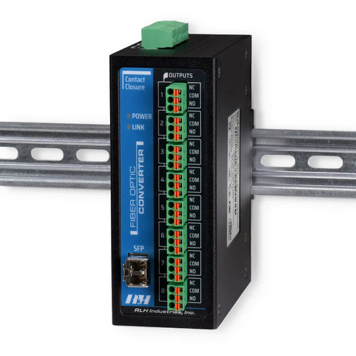 Comnet 8 Channel Contact Closure Transmitter sm 1 fiber - FDC8TS1