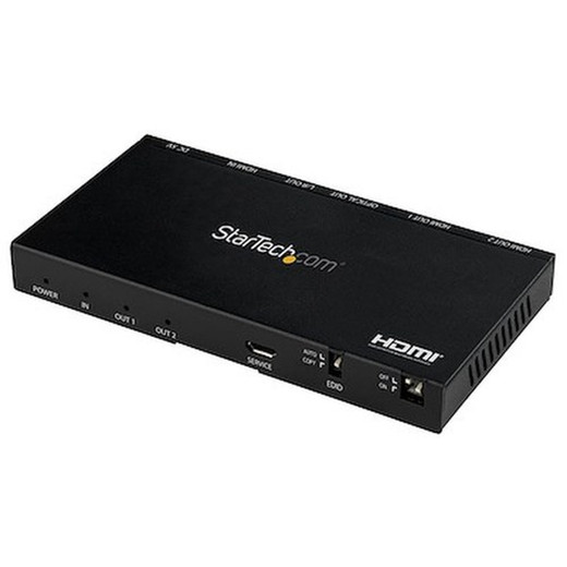 StarTech 2-PORT HDMI Splitter (1X2) 4K W/ Scaler - ST122HD20S