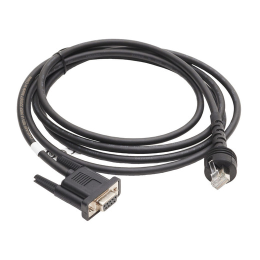 Datalogic CAB-548 serial cable connector detail 9-pin female industrial equipment