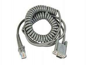 Datalogic 90A051330 RS-232 9P Female Coiled Cable for industrial connectivity
