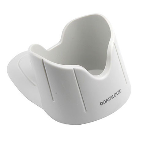 Datalogic HLD-G041-WH white desk wall mount holster front view