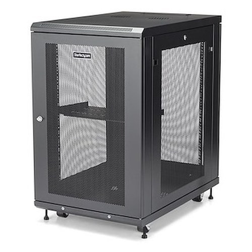 StarTech 4-POST 18U Server Rack W/ Adjustable - RK1833BKM