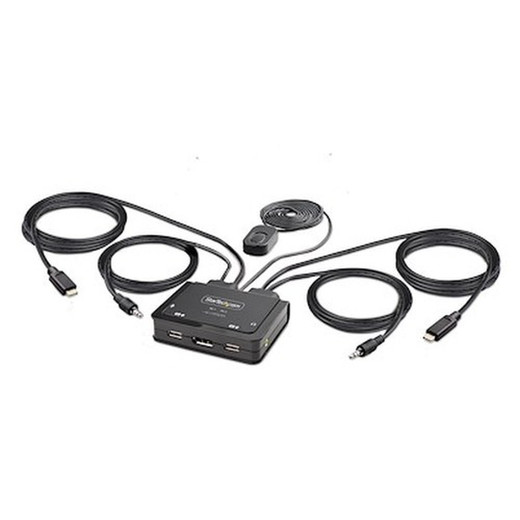 Startech 2-Port USB-C Cable Kvm Switch 4K - C2-D46-UC2-Cbl-Kvm
