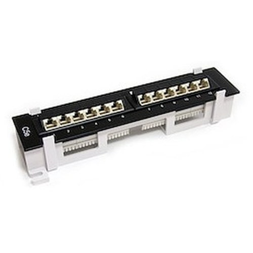 StarTech 1U 12 Port Wall Mount CAT5E 110 Patch Panel - PANEL4512