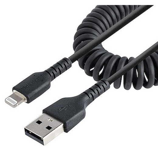 StarTech 50CM/20IN USB TO Lightning Cable Coiled - RUSB2ALT50CMBC