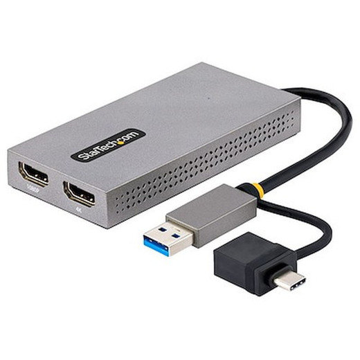 StarTech USB TO Dual HDMI Display Adapter Adds - 107B-USB-HDMI