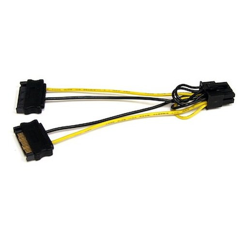 StarTech Convert TWO 15-PIN SATA Power Supply - SATPCIEX8ADP