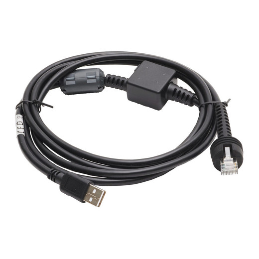 Datalogic CAB-551 USB Type A Power Cable 2m black connector coiled