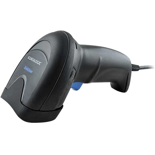 Datalogic QW2520-BKK1S handheld scanner grip and trigger detail with ergonomic design
