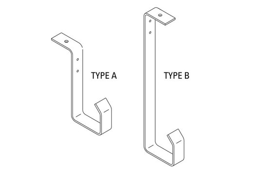 Chatsworth J-hook Ceiling Cable Bracket; 12 H (300 - 11322-112