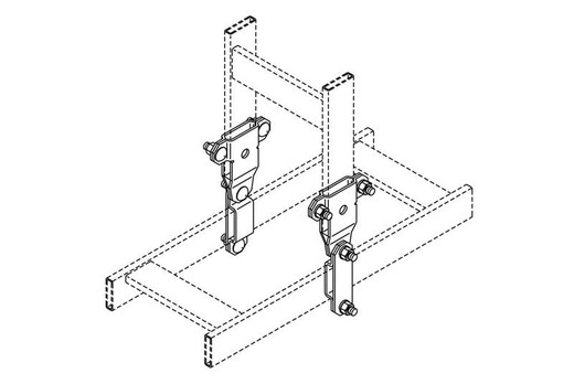 Chatsworth Vertical Swivel Splice KIT; Black - 16489-701