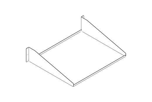 Chatsworth Standard Single-sided Steel Shelf; - 40750-E19