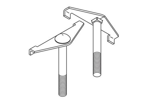 Chatsworth Auxiliary Frame Channel Spanner Bolt; 1 - 10702-001