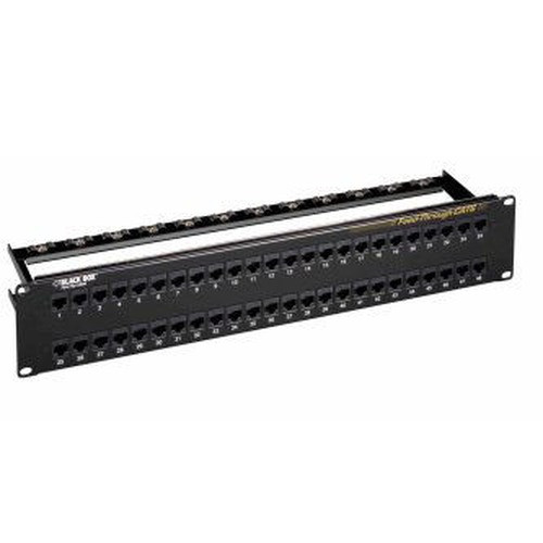 Black Box CAT6 Feed-through Patch Panel - 2U - JPM820A