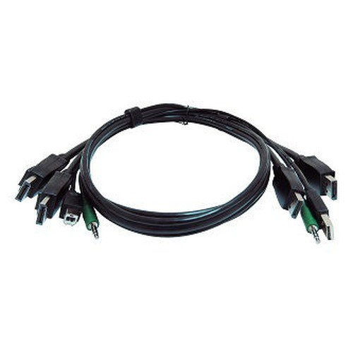 Black Box Secure KVM Cable - Each END (1) - SKVMCBL-2DP-10TAA