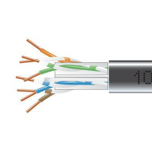 Black Box CAT6 550-MHZ Solid Ethernet Bulk - EYN881B-PB-1000