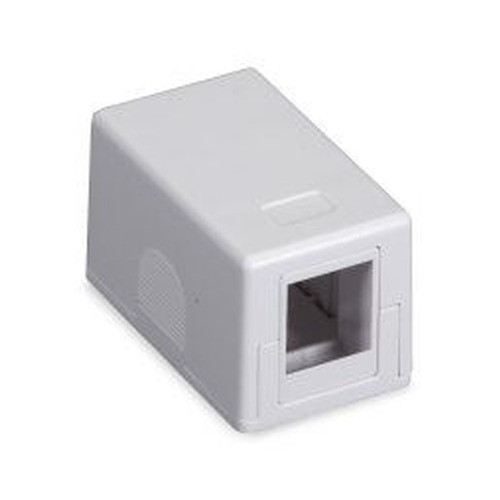 Black Box Surface Mount Housing - 1-PORT White - SMH-1