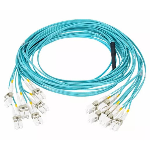 Hubbell FFPLC12M4L7FN OM4 LC Trunk Cable – 0.58 ft (7 in)