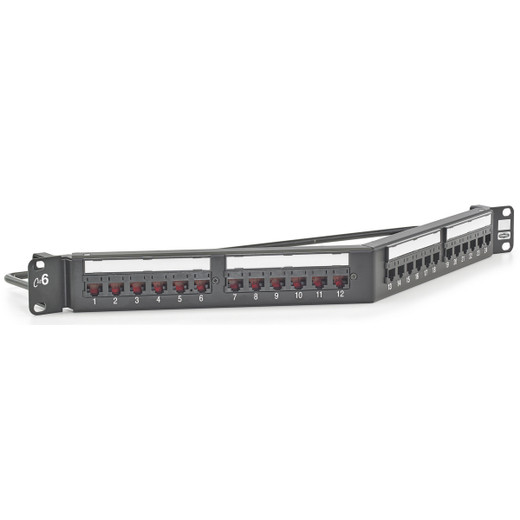 Hubbell HP624A Angled 24 Port Patch Panel