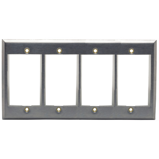 Hubbell IMSS4 4-Gang Module Plate