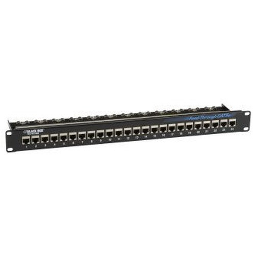 Black Box CAT5E Feed-through Patch Panel - 1U - JPM804A-R2
