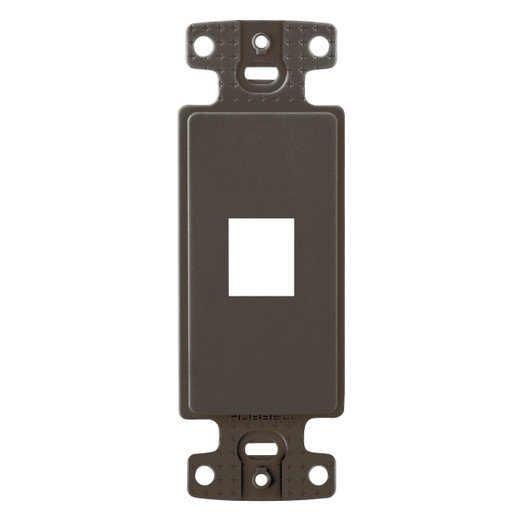 Hubbell Decorator Outlet Frame Unloaded 1 Port Brown - NS611