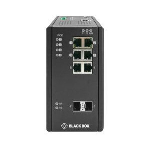 Black Box Switch Provides 4 10/100/1000-MBPS Rj-45 - LIE1082A