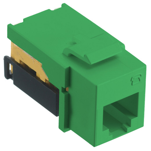 Hubbell NetSelect Modular Voice/Data Jack USOC Green - NSJUG
