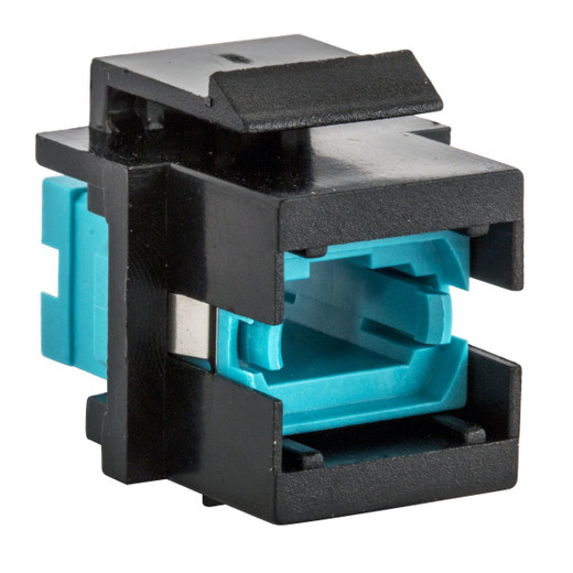 Hubbell SFFMTPAQBK Aqua Flush MPO Connector