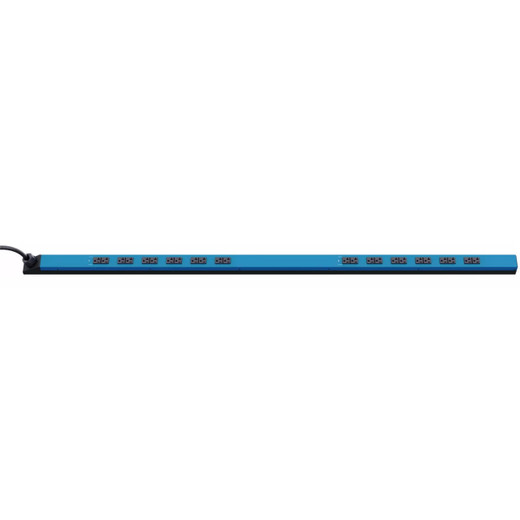Hubbell InSight Basic Power Distribution Unit 20 Amp L5-20P Plug 6 Foot Cord Blue - PV72BA20AA-6BL