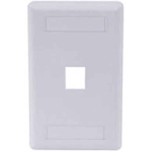 Face Plate Rear-Loading 1 Port Single Gang White