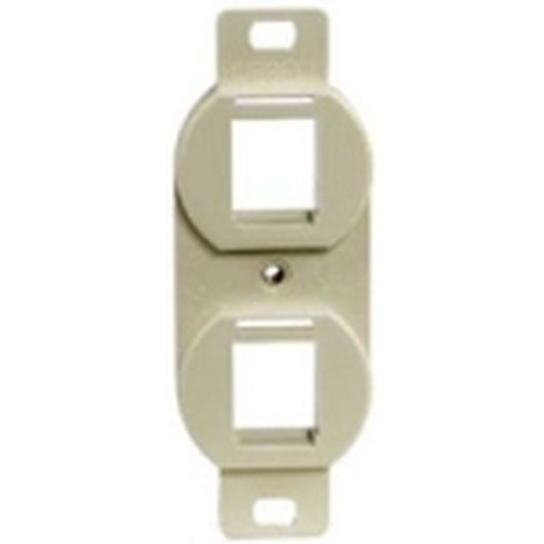 Outlet Frame Duplex 106 2 Port Electric Ivory
