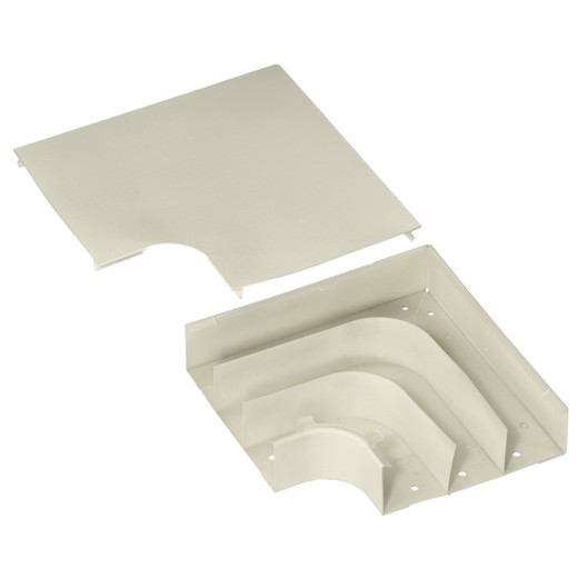 Hubbell HBL6711DFOIV Flat Elbow (Divided) Ivory
