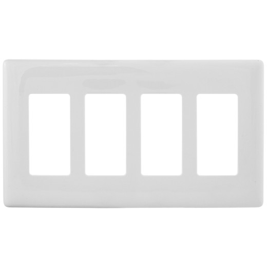 Hubbell NPS264W 4-Gang Wallplate