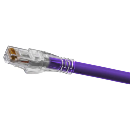 Hubbell HC6AP01 Cat6A Patch Cord – 1 ft – Purple