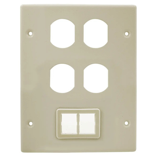 Hubbell HBL6747BBTIV 3 Gang Cover Plate
