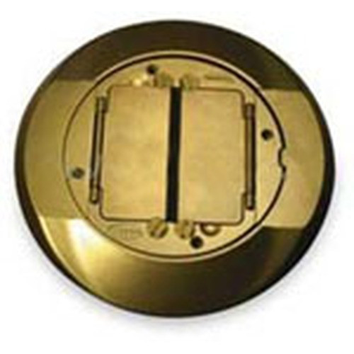 SystemOne Universal Carpet Flange & Cover Assembly 8in. Diameter Brass Finish