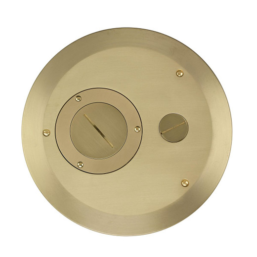 Hubbell S1R8FFCVRBRS Brushed Brass Cover