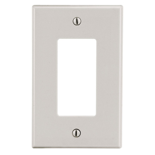 Hubbell Wallplate 1-Gang 1) Decorator Light Almond - P26LA