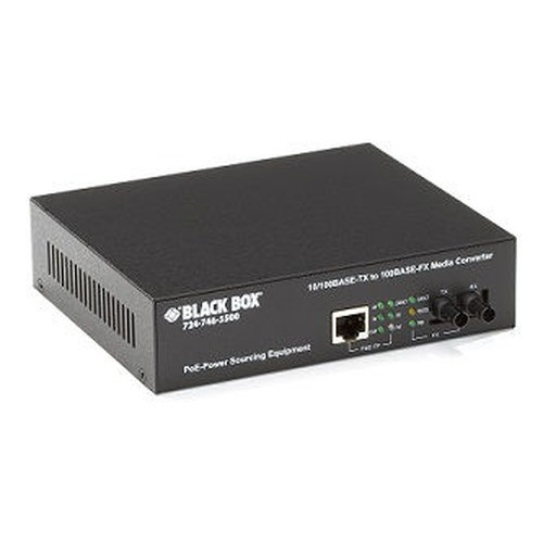 Black Box Fst Eth Poe Med Conv 10/100MBPS Cop To - LPM601A