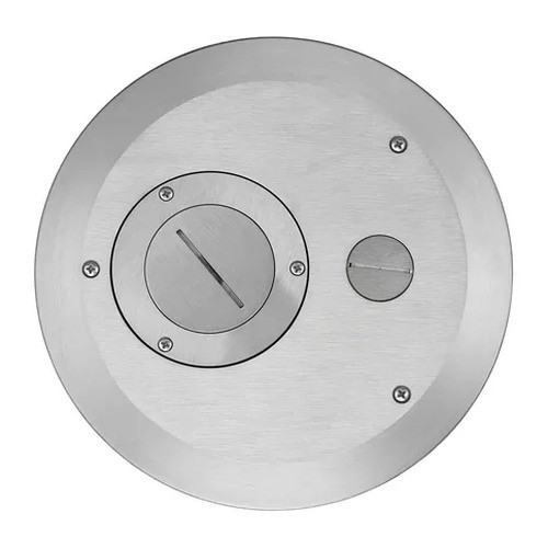 Hubbell Recessed 8in. in. Series Cover Assembly Brushed Aluminum Finish - S1R8FFCVRALU