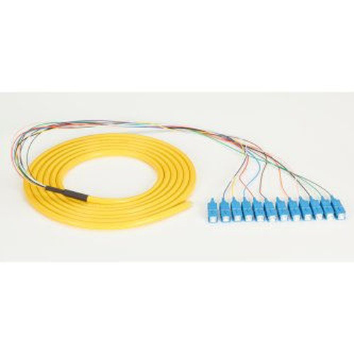 Black Box Network Cable - Fiber Optic - - FOPT50S1-SC-12YL-3
