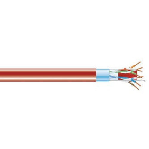 Black Box CAT6A 650-MHZ Solid Ethernet Bulk - C6ABC50S-RD-1000