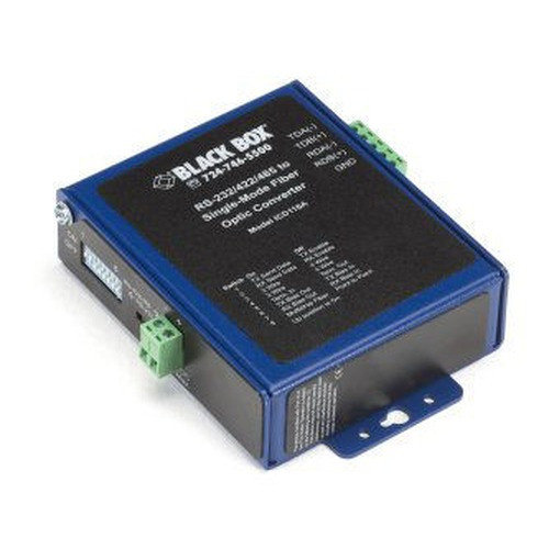 Black Box Industrial Opto-isolated Serial TO Fiber SM - ICD116A